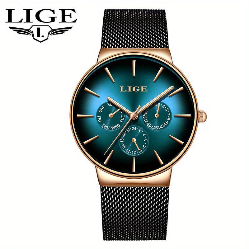 LIGE Men's Luxury Watch