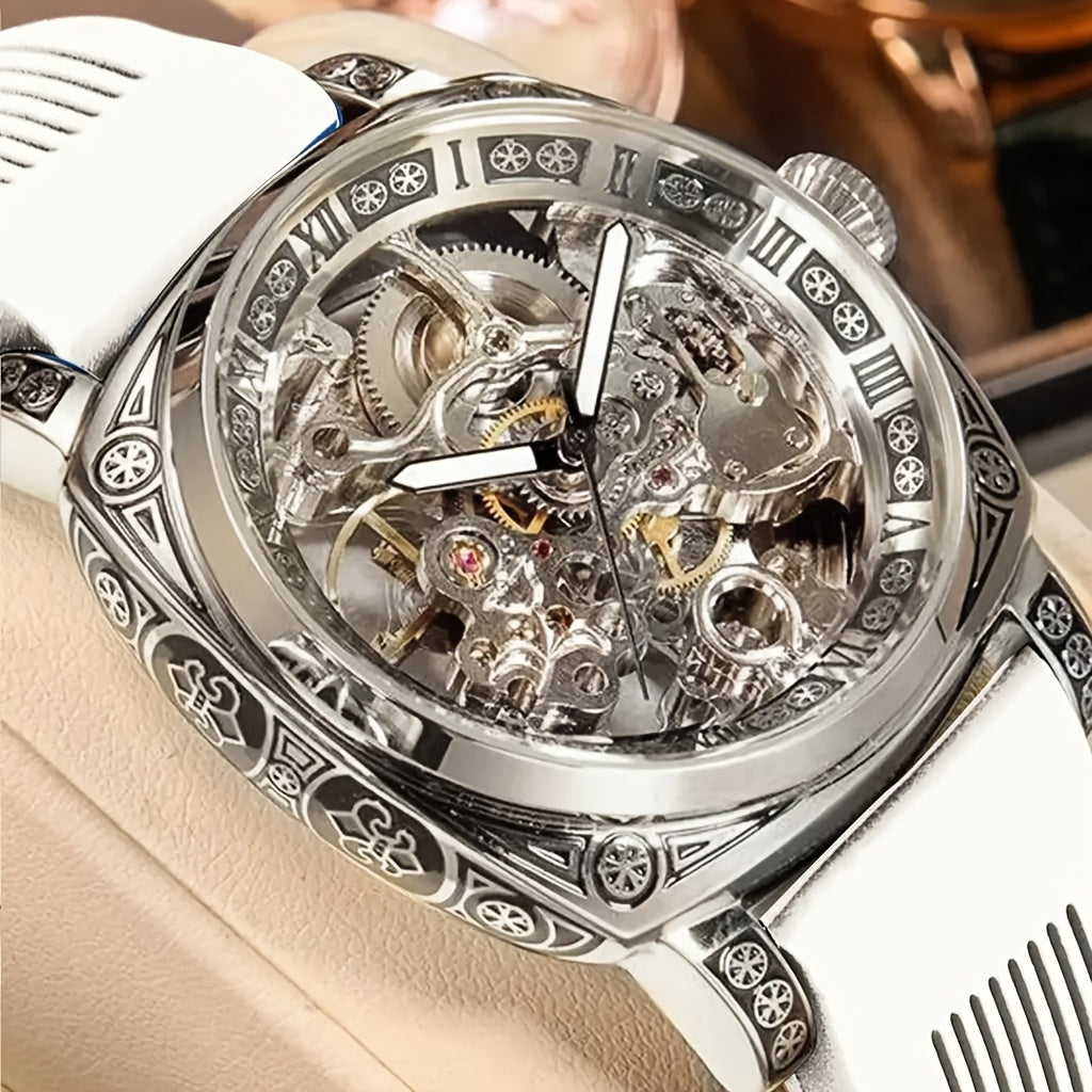 Retro Hollow Tourbillon Mechanical Watch