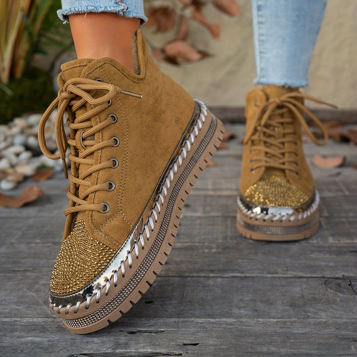 Women's Rhinestone Boots