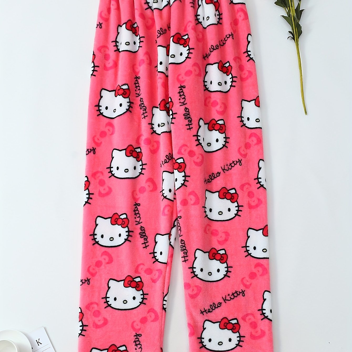 Hello Kitty Women's Flannel Sleep Pants - Thick Warm Winter