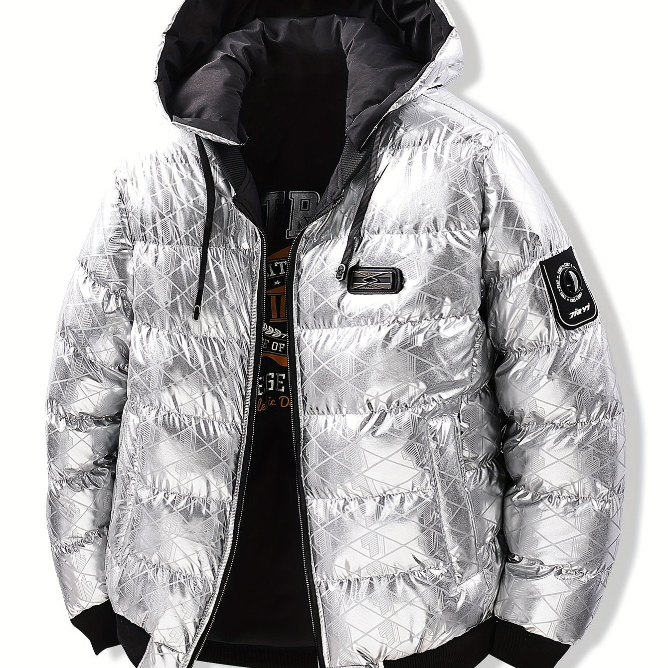 Men's Stylish Puffer Jacket - Thickened Warm