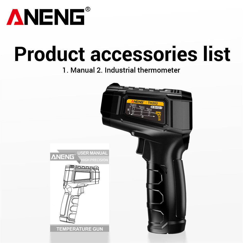 ANENG TH202 Thermometer Hygrometer - Non-Contact -50-600°C LCD