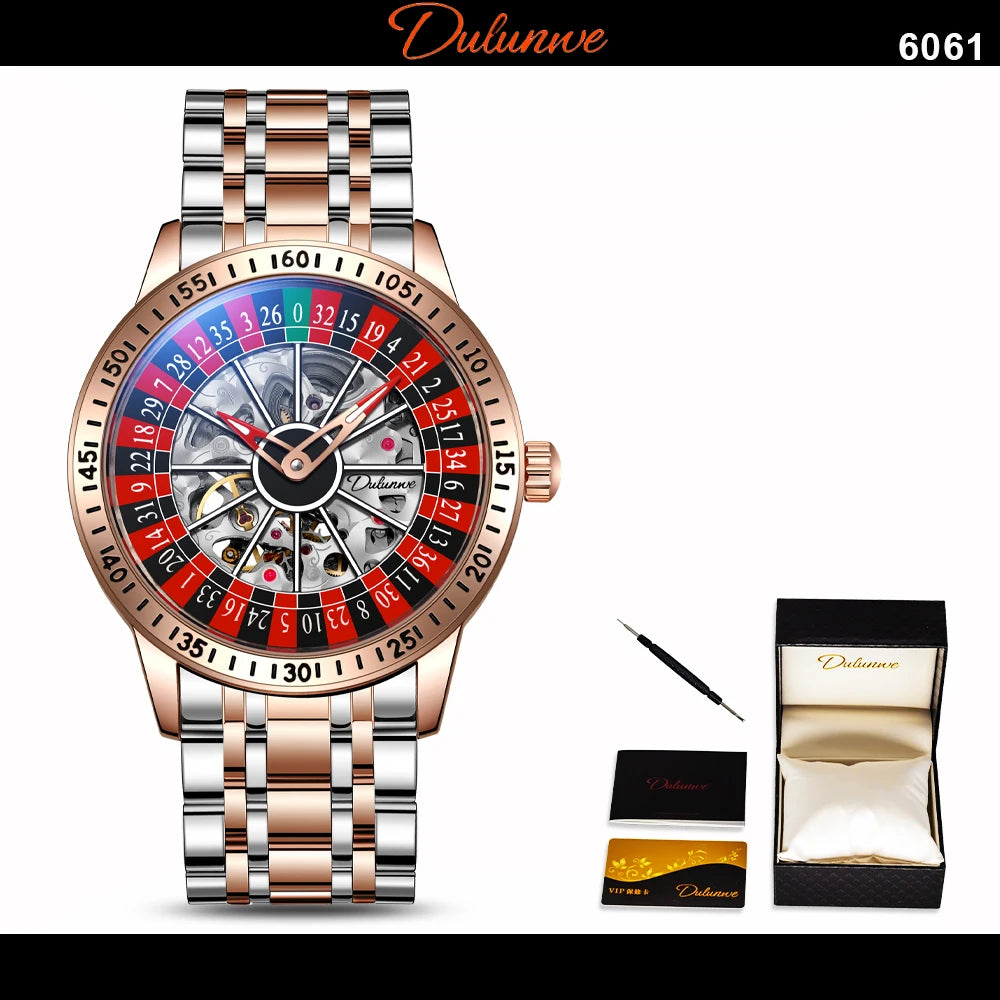 DULUNWE Spinning Roulette Automatic Watch