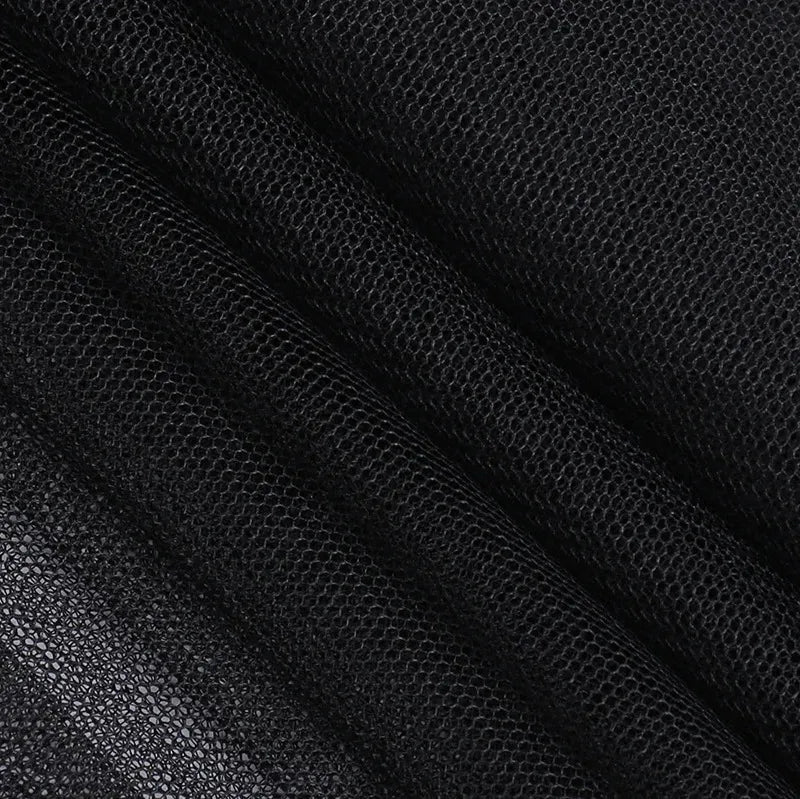 Sexy, hochtaillierter, asymmetrischer Rock aus Netzgarn für Damen – Sommer, neuer europäischer und amerikanischer Gothic-Stil, vielseitiger Freizeitrock