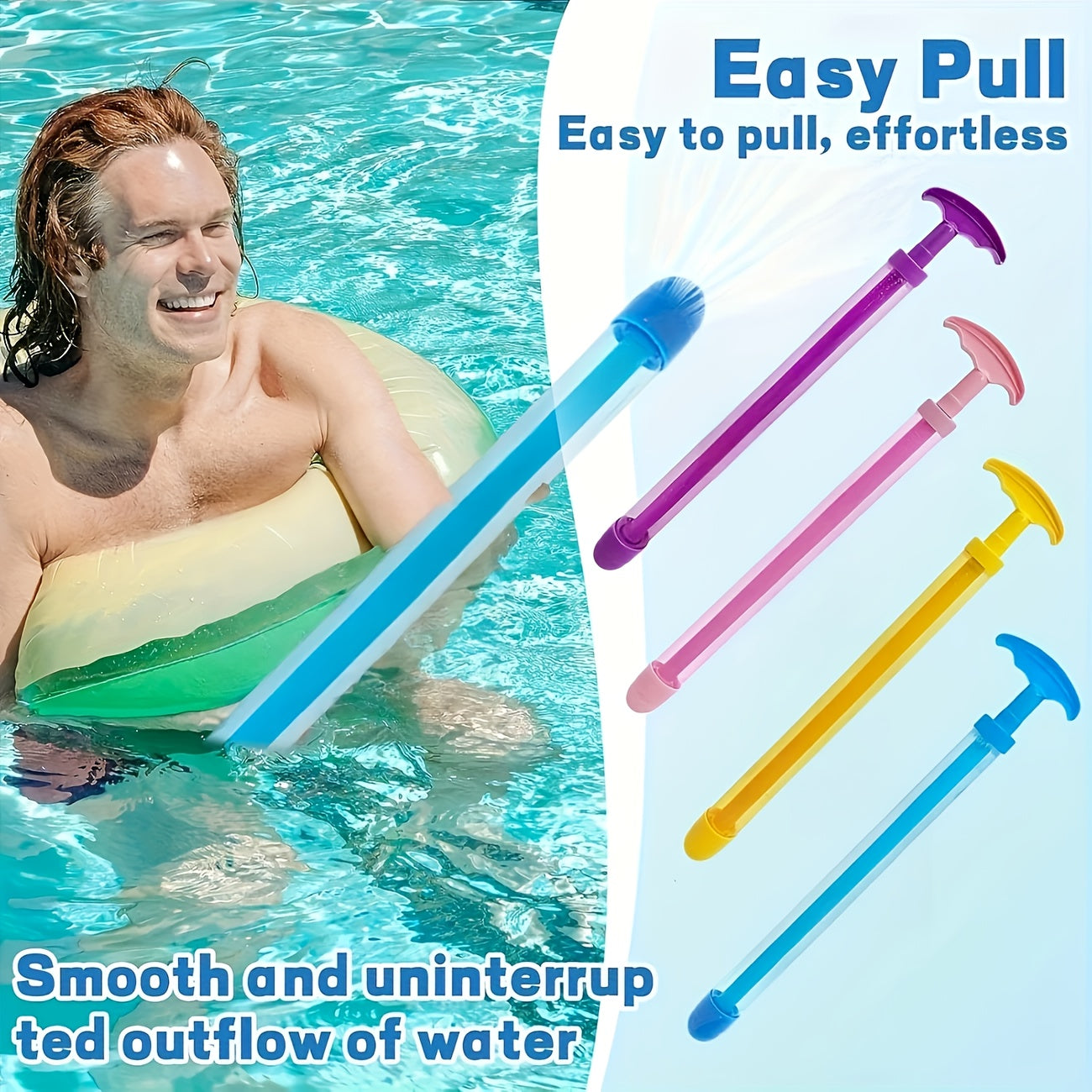 Fireworks Water Gun 4pcs - High-Pressure Water Jet Toy Set