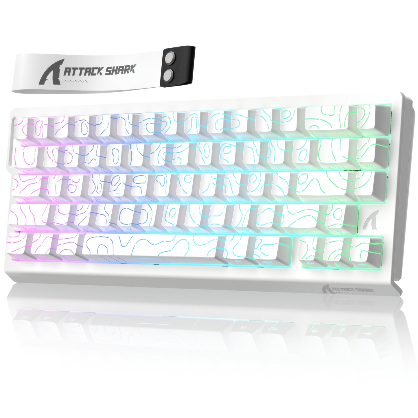 ATTACK SHARK X68HE Rapid Trigger Gaming Keyboard - Magnetic Switch