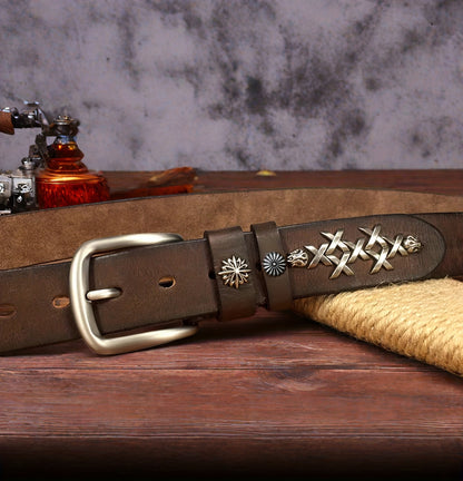 Handmade Top-Grain Leather Belt - Unisex