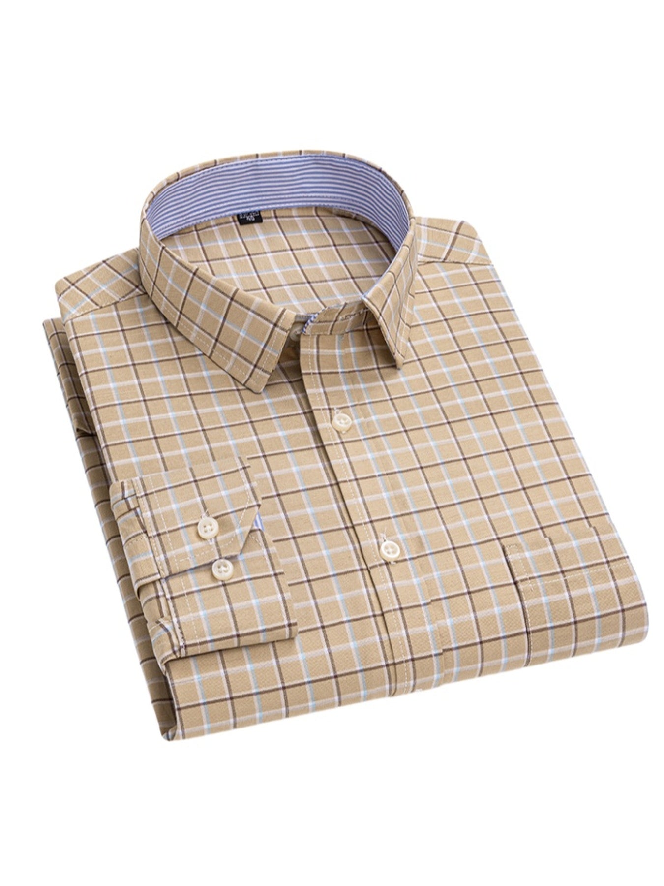 Men's 3-Pack Long Sleeve Oxford Shirts - Embroidered Chest Pockets