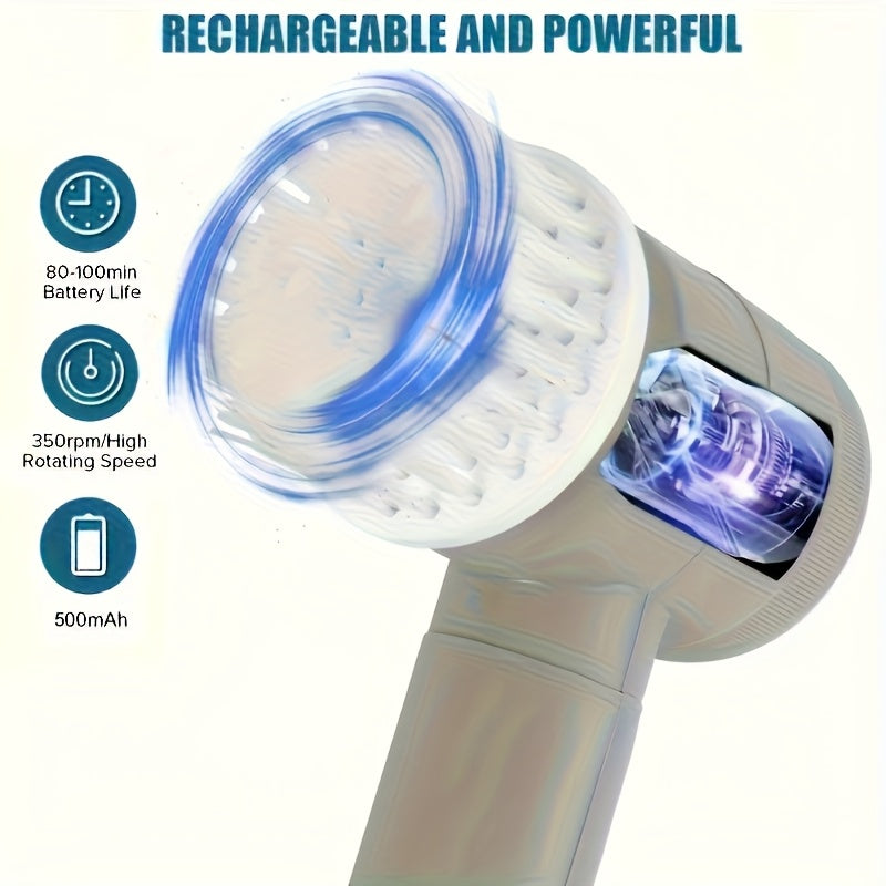 Electric Rotating Cleaning Brush – Cordless with 5 Replaceable Heads