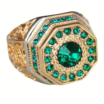Retro Totem Two-Tone Ring