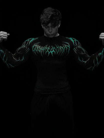 Men's Compression Long Sleeve Fitness Shirt - Muscle Fit