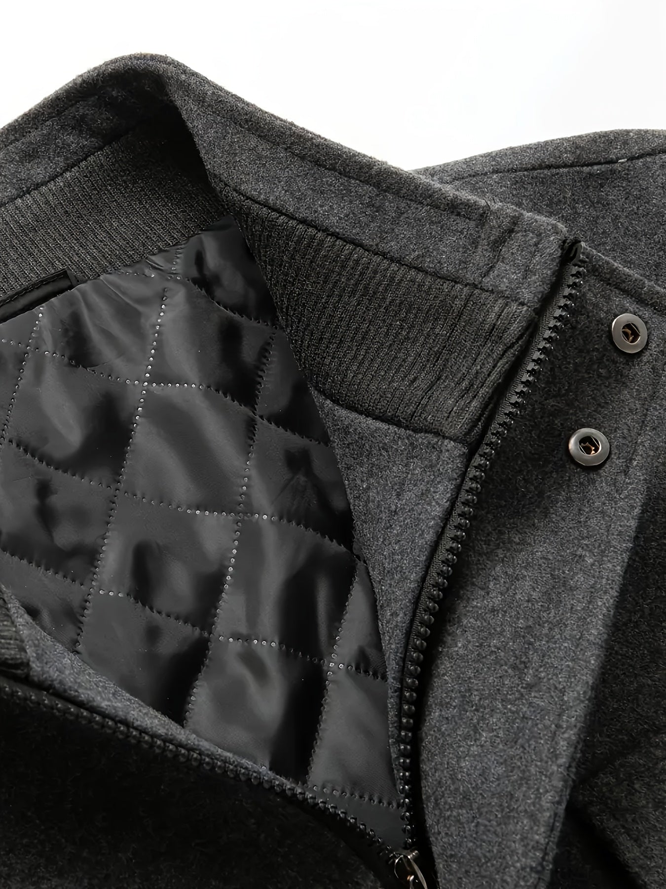 Men's Autumn/Winter Tweed Coat - Business Double-Breasted Wool