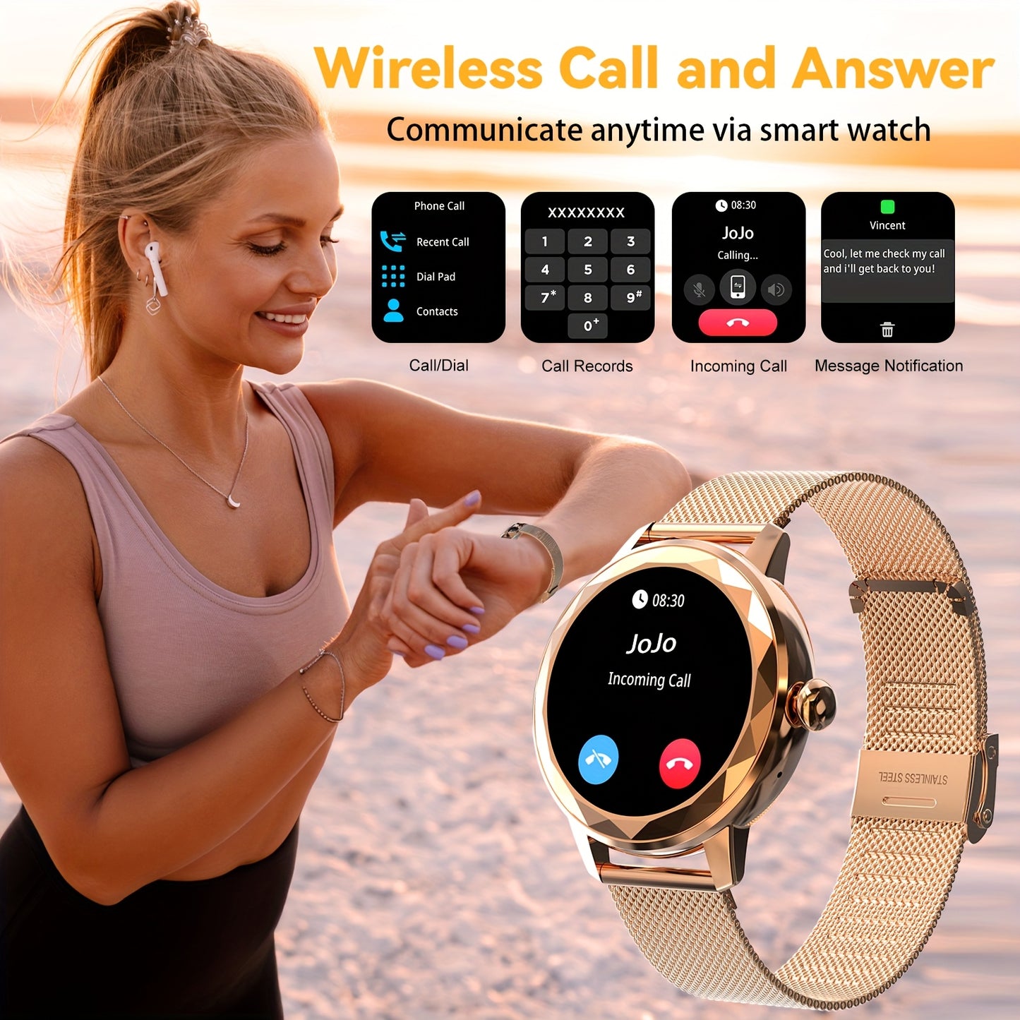 HOMAILIDA Women's Smart Watch