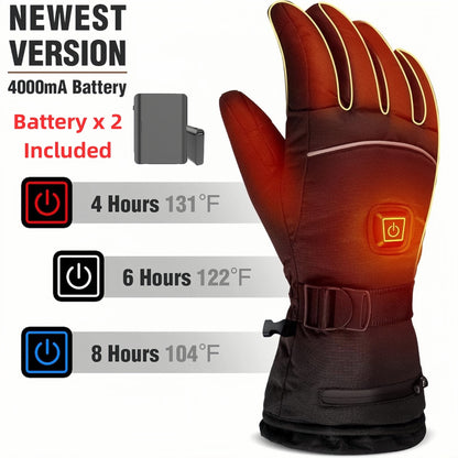 Brizelux Heated Gloves - 4000mAh 3 Temperature Electric Winter