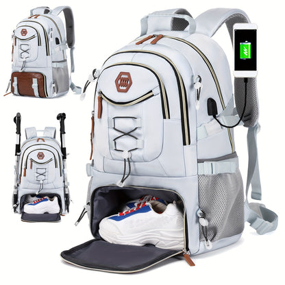 ENOSHI 40L Large Backpack - Laptop Shoe Storage Travel Hiking