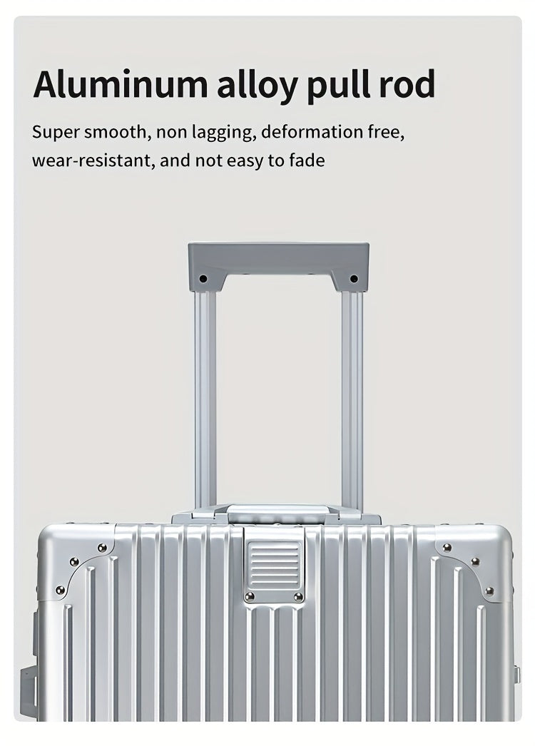 Aluminum Magnesium Alloy Luggage 20-28" - Password Lock Hard Case