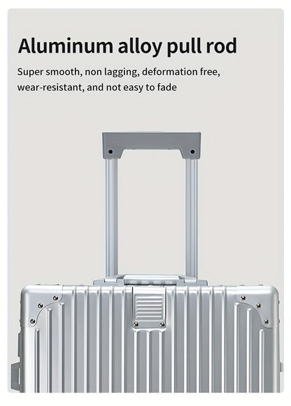 Aluminum Magnesium Alloy Luggage 20-28" - Password Lock Hard Case