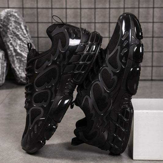 Men's Low-Top Sneakers - Breathable Fabric & Cushioned Sole