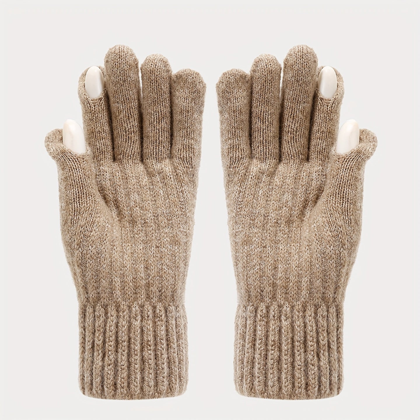 3pcs Winter Set - Beanie Scarf Gloves Touch Screen Unisex