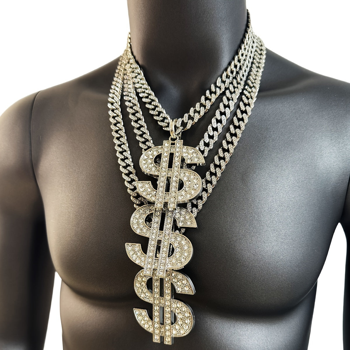 Men's Heavy-Duty Dollar Sign Necklace