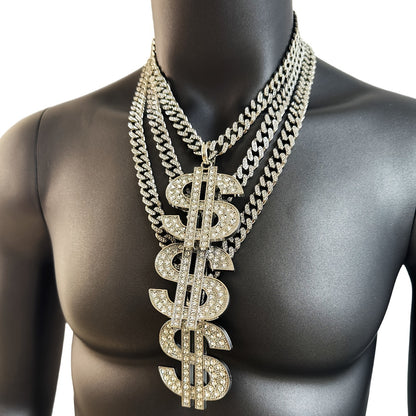 Men's Heavy-Duty Dollar Sign Necklace