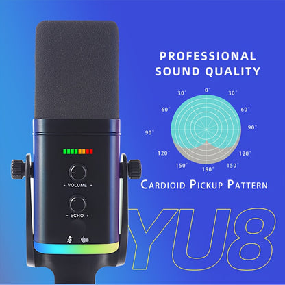 XLR/USB Dynamic Microphone - RGB Gaming Streaming Mic