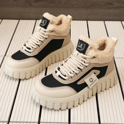 LYKU Women's Plush Lined Winter Sport Boots