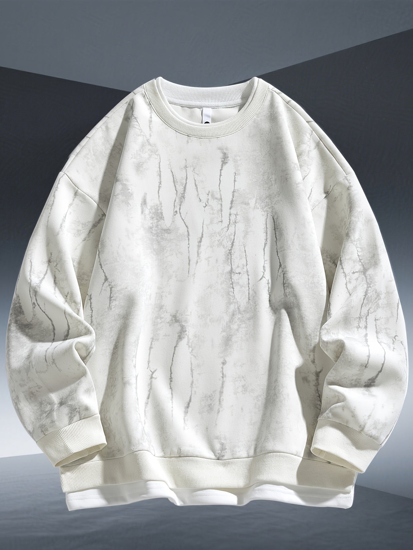 Men's Tie-Dye Sweatshirt - Round Neck Pullover