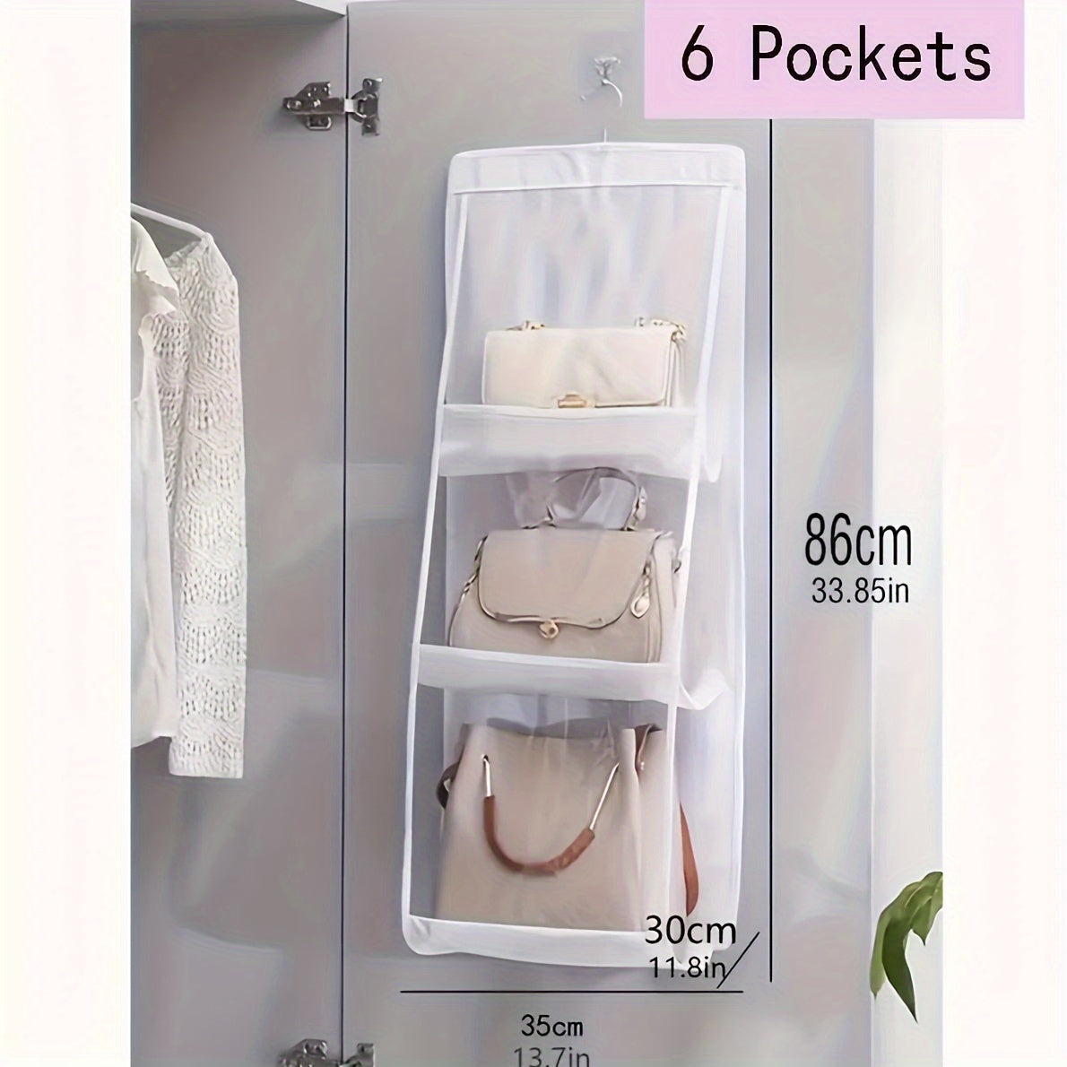 Multi Layer Hanging Bag Organizer - Space Saving Wardrobe