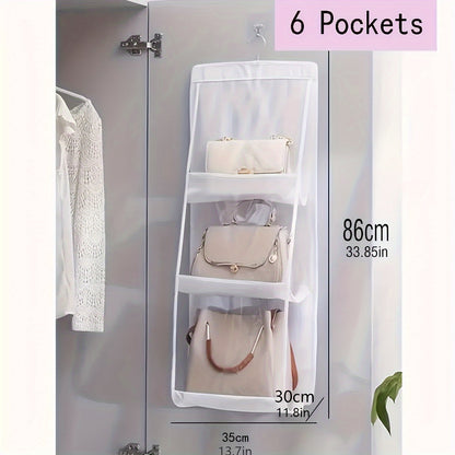 Multi Layer Hanging Bag Organizer - Space Saving Wardrobe