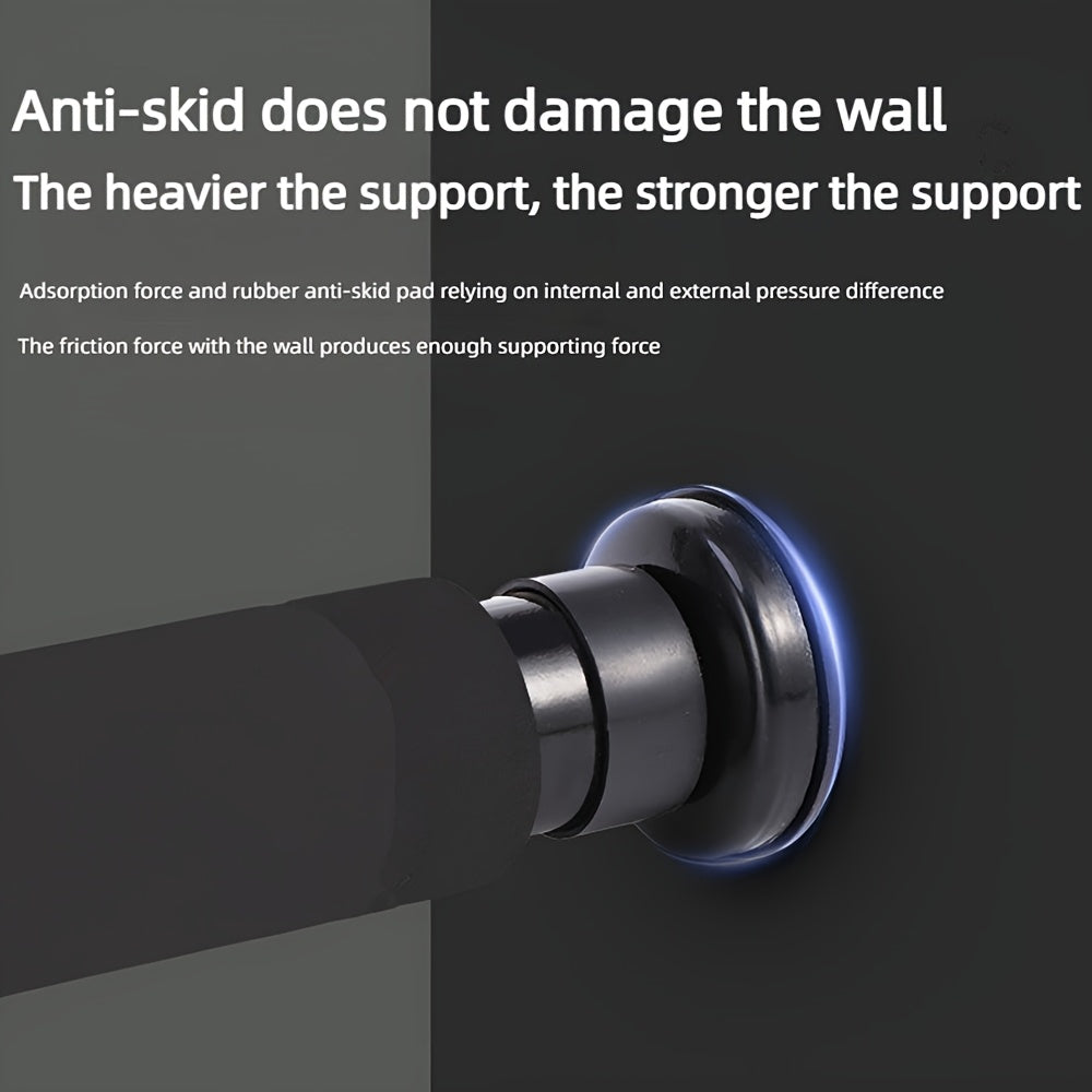 Adjustable Door Pull-Up Bar 61.98-100.08cm - No-Drill Carbon Steel