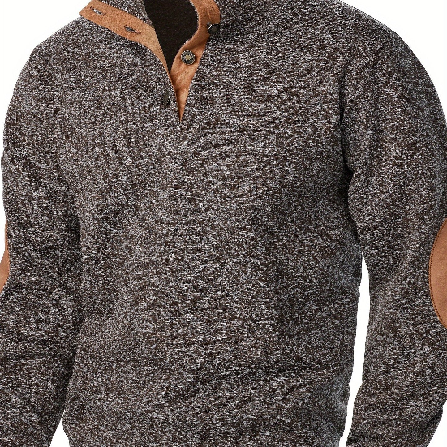 Men's Stand-Collar Casual Sweatshirt - Autumn Winter Long Sleeve