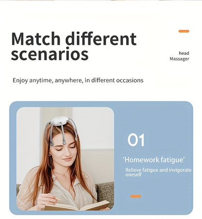 OctoRelax™ Electric Scalp Massager for Deep Stress Relief