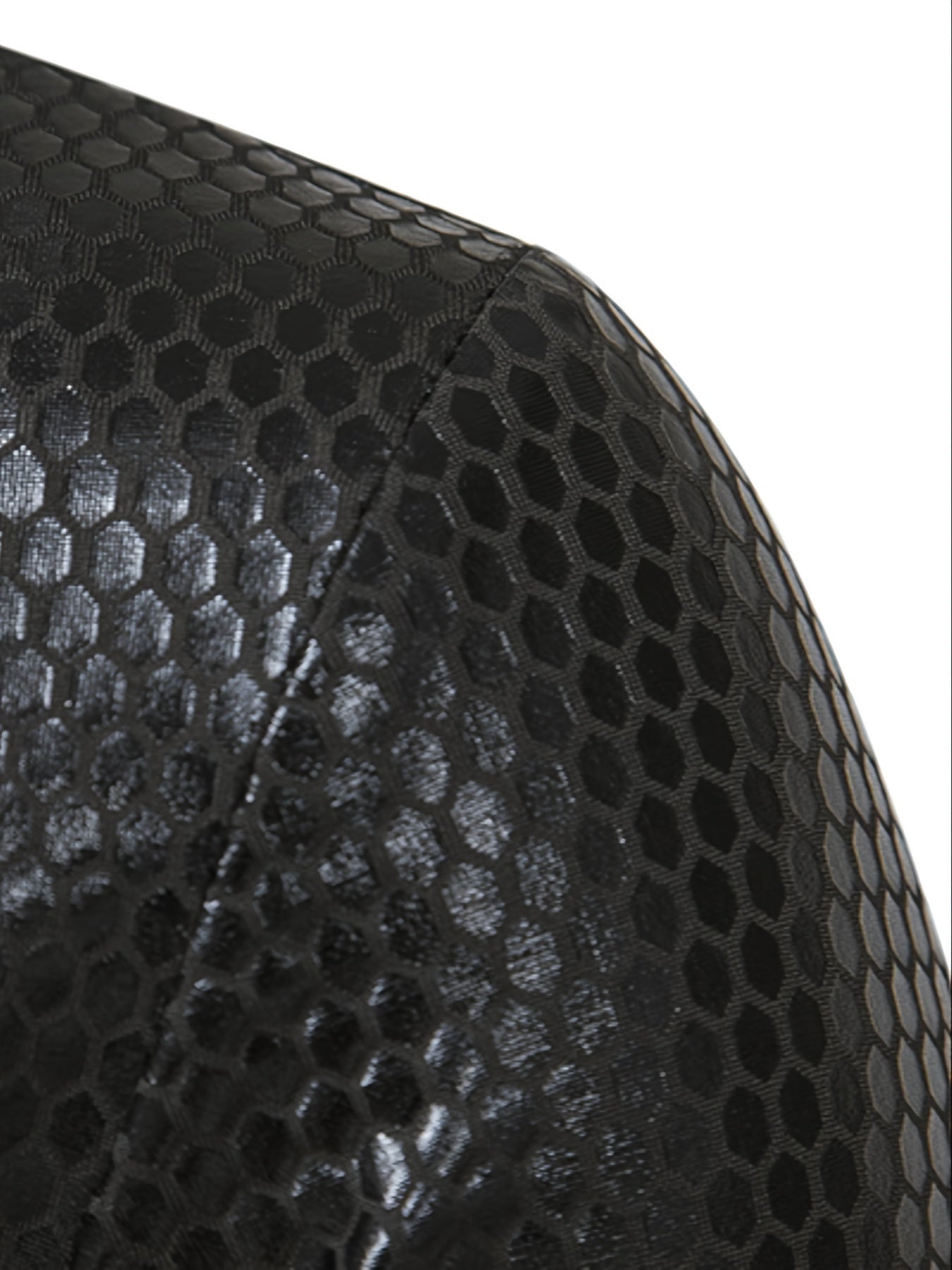 Men's 70s Disco Outfit - Diamond Foil Print Button-Up Shirt