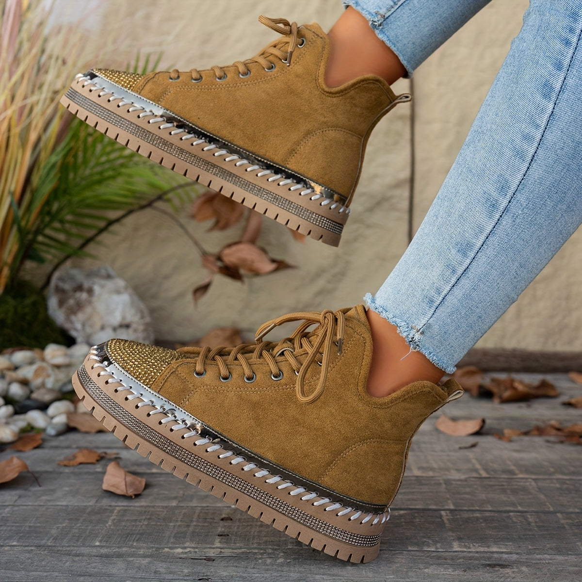 Women's Rhinestone Boots