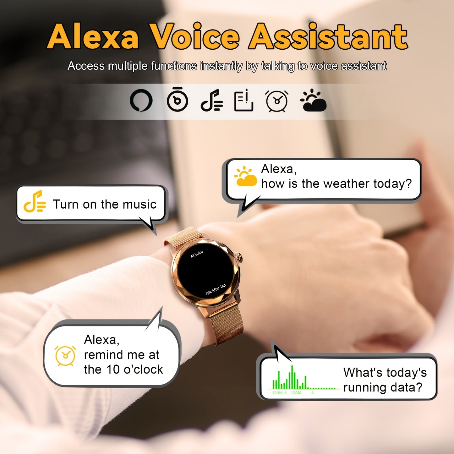 HOMAILIDA Women's Smart Watch