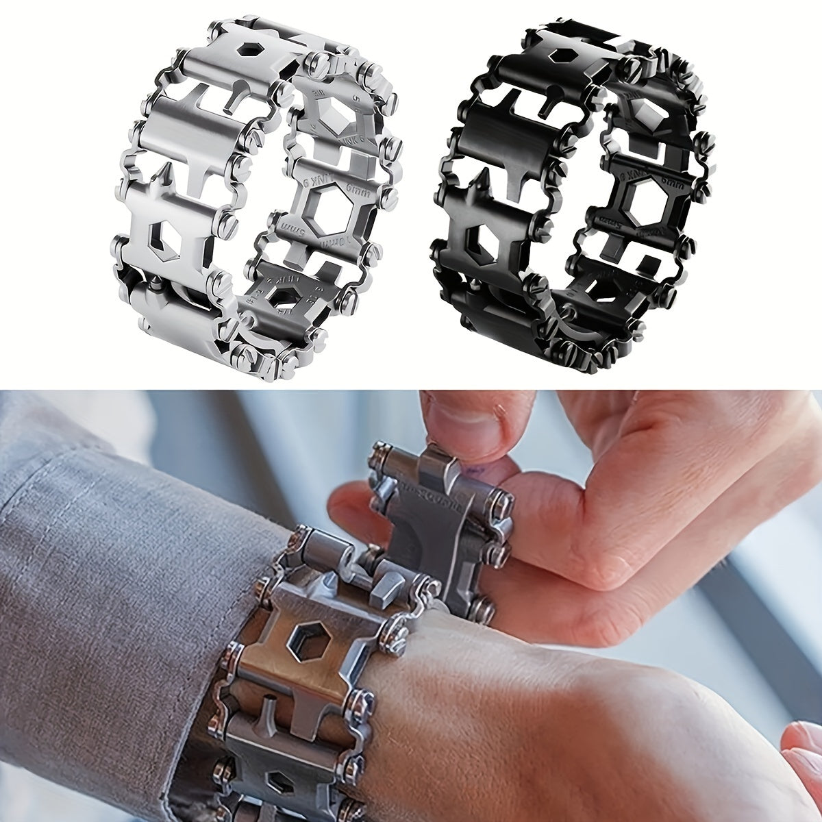 29-in-1 Multi-Tool Bracelet - Wearable