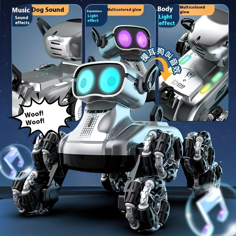 MechaPaw All-Terrain Robot Dog - 8-Wheel Remote Control Mechanical