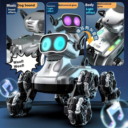 MechaPaw All-Terrain Robot Dog - 8-Wheel Remote Control Mechanical