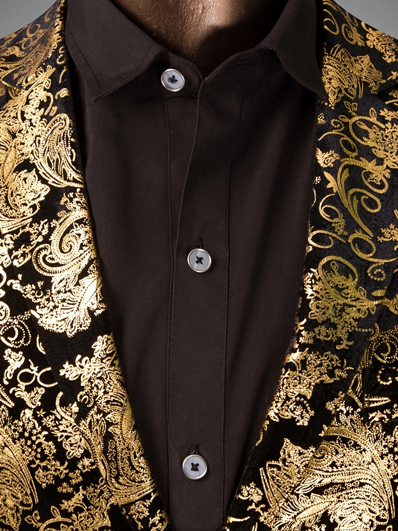 Men's Vintage Paisley Pattern Blazer