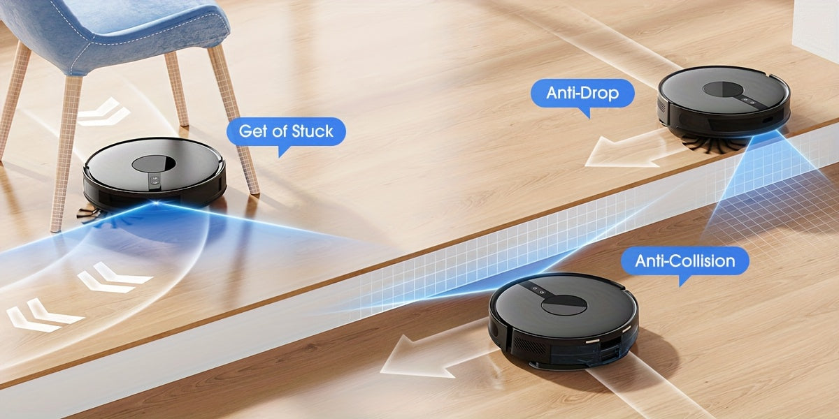 Lubluelu B40 Robot Vacuum Cleaner - 3 in 1 Mop 6500Pa