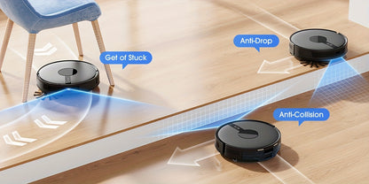 Lubluelu B40 Robot Vacuum Cleaner - 3 in 1 Mop 6500Pa