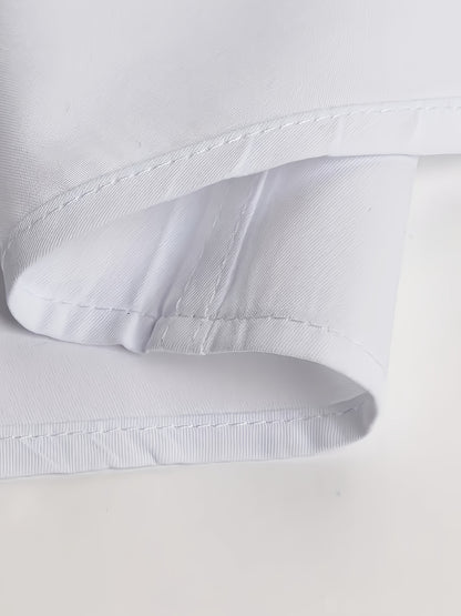 1+1 Men's Double Lapel Long Sleeve Shirt - Fashion Business Casual