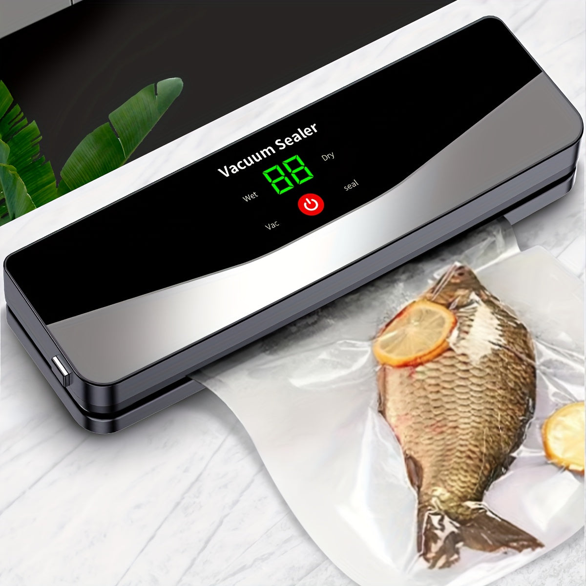 ELFO LARANJA USB Rechargeable Food Vacuum Sealer - 2000mAh Portable