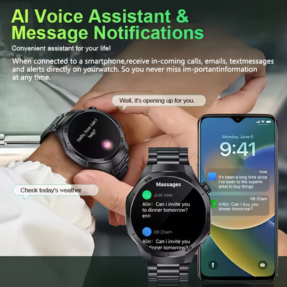 GPS GT5 Pro Men's Smartwatch - 3.86cm HD Display 100+ Sports