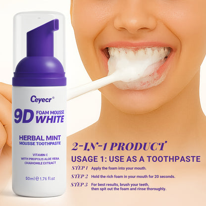 Ceyecr Teeth Cleaning Mint Mousse 50ml - Brightening & Fresh Breath