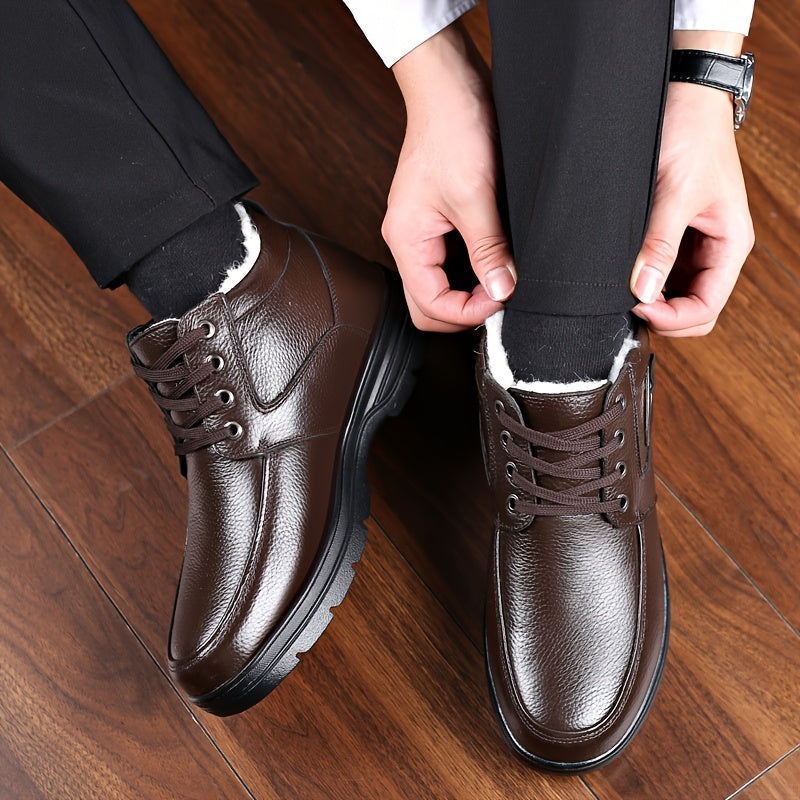 Men's Genuine Leather Winter Boots