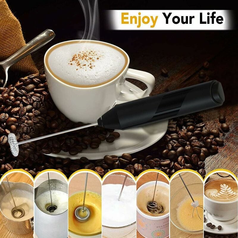Mini Handheld Milk Frother - Coffee & Cappuccino Mixer