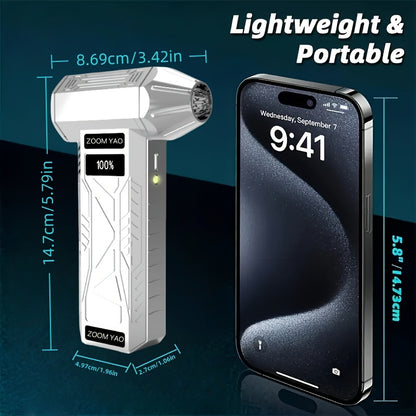 TurboBlast Pro – High-Speed Handheld Dust Blower (USB, 2000mAh)