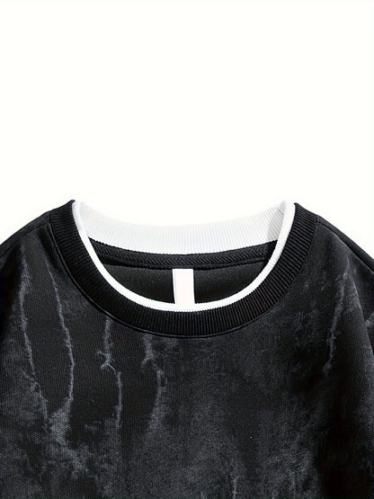 Men's Tie-Dye Sweatshirt - Round Neck Pullover